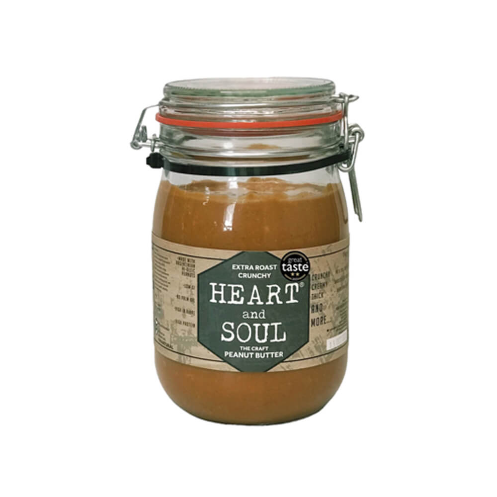 Heart And Soul Extra Roast Crunchy Peanut Butter 1kg